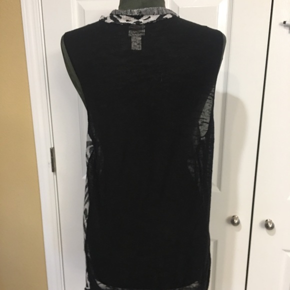 Chicos long vest 28” size 2 Zebra print - Picture 2 of 2